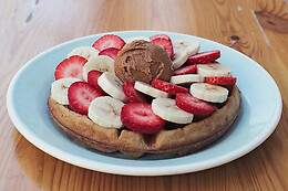 Heart-Garden Waffles &Coffee