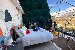 Soggiorno insolito di una notte con colazione in una cupola al Glamping Monte Velino in provincia de l'Aquila