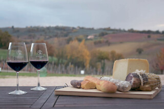 Visita alla cantina con degustazione di vini e prodotti tipici presso La Veneranda a Montefalco, in provincia di Perugia