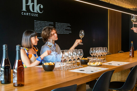 Degustazione di vini guidata da sommelier presso PDC Cartizze nelle colline di Valdobbiadene