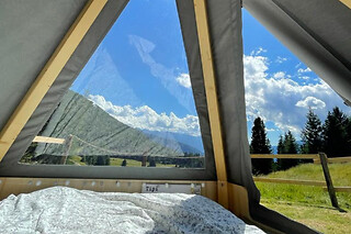 Soggiorno di una notte in Tenda Tipì presso Tipì Glamping Rifugio Antonioli in provincia di Sondrio