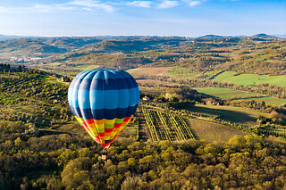 Volo in mongolfiera di un'ora nel Chianti e colazione tipica con Firenze Mongolfiere