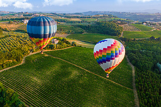 Volo in mongolfiera di un'ora nel Chianti e colazione tipica con Firenze Mongolfiere