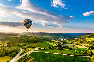 Volo in mongolfiera di un'ora nel Chianti e colazione tipica con Firenze Mongolfiere