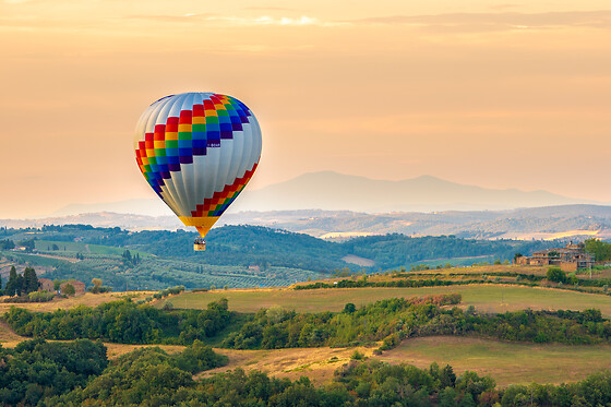 Volo in mongolfiera di un'ora nel Chianti e colazione tipica con Firenze Mongolfiere