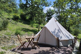 Soggiorno insolito di due notti in tenda all'agriturismo Tre Casali in provincia di Frosinone
