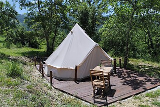 Soggiorno insolito di due notti in tenda all'agriturismo Tre Casali in provincia di Frosinone