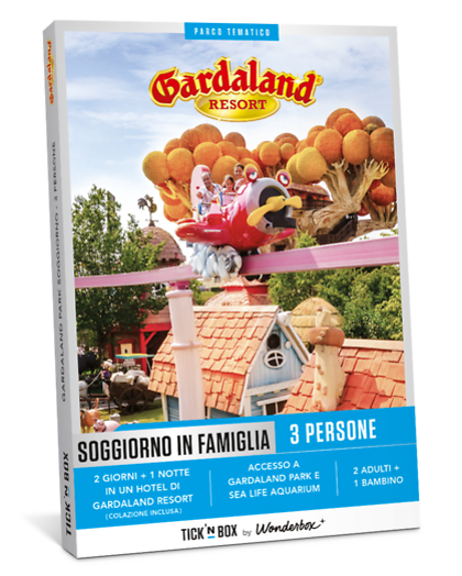Tick&Box Cofanetto Regalo Gardaland Park - 1 Giorno 1 Parco Per 1 Persona - Valido 27 Mesi, Prenotazione Online