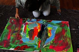 Creazione di un'opera d'arte con Art@Home a Due Carrare in provincia di Padova