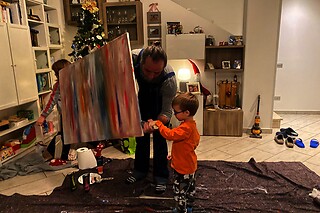 Creazione di un'opera d'arte con Art@Home a Due Carrare in provincia di Padova